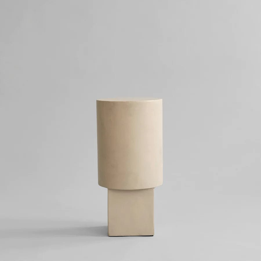 101 COPENHAGEN Coffee Table Τραπέζι Column Table Ινώδες Σκυρόδεμα Μπεζ L25xW25xH51 cm 101 COPENHAGEN