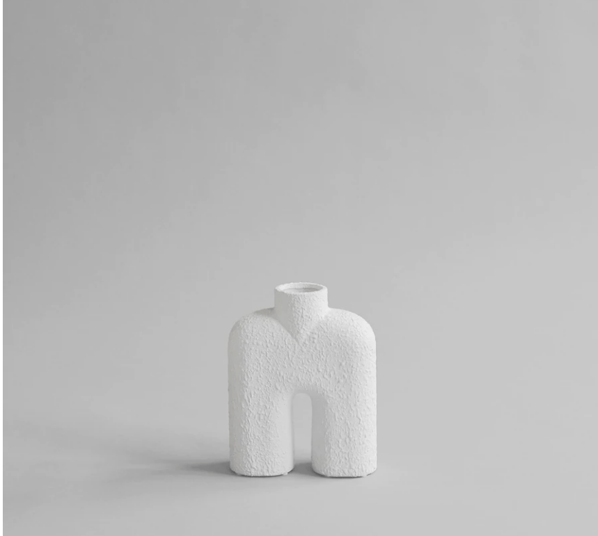 101 COPENHAGEN Βάζο Βάζο, Cobra Tall Mini, Κεραμικό, Άσπρο, 23x65x19cm, 101 COPENHAGEN