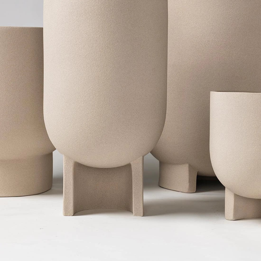 KRISTINA DAM studio Βάζο Βάζο, Κασπώ, Serene-L, Ø23XH24,5CM, Μπεζ, Τερακότα, KRISTINA DAM studio