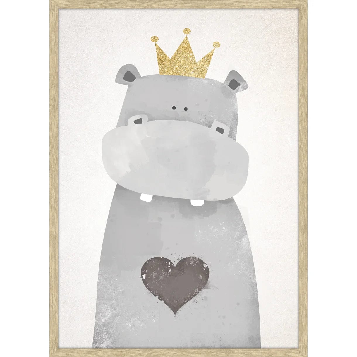 INCADO Poster Πόστερ Hippo of Love 30x40 cm INCADO