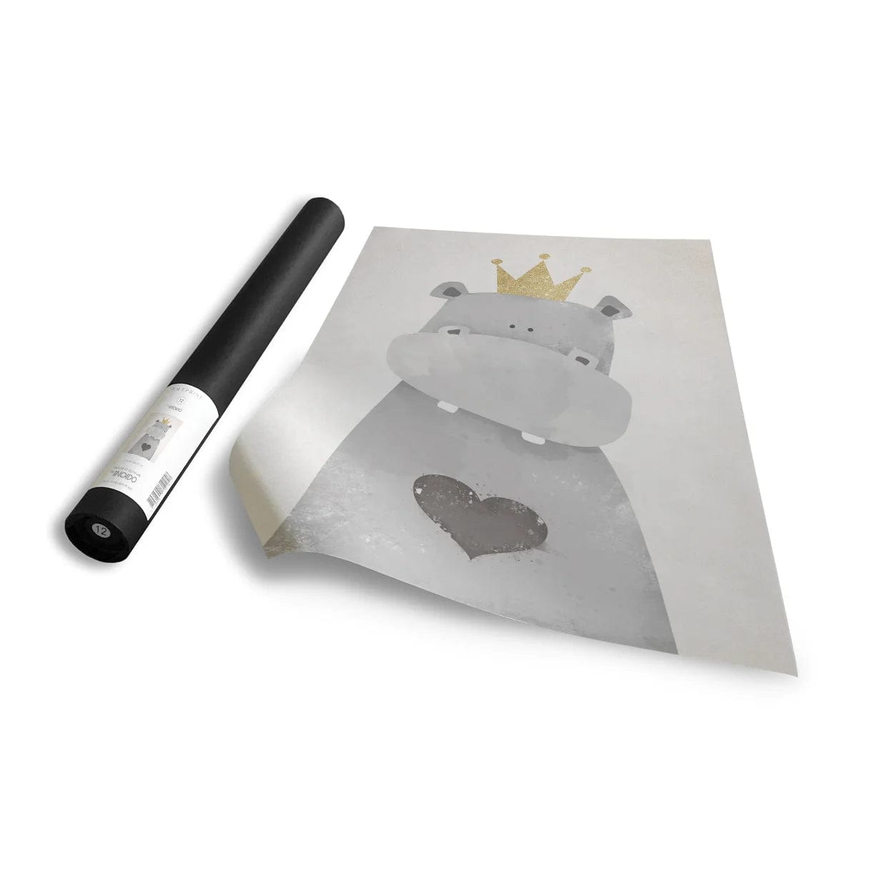 INCADO Poster Πόστερ Hippo of Love 30x40 cm INCADO