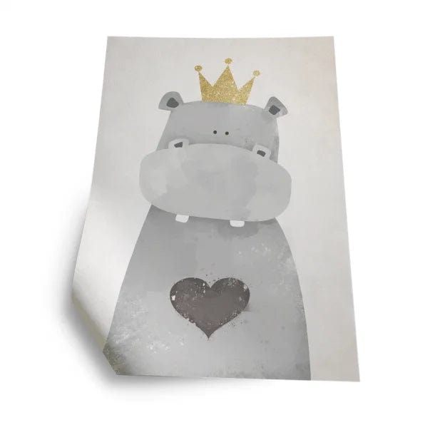INCADO Poster Πόστερ Hippo of Love 30x40 cm INCADO