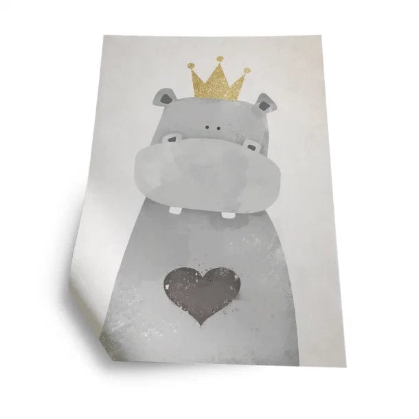 INCADO Poster Πόστερ Hippo of Love  30x40 cm INCADO