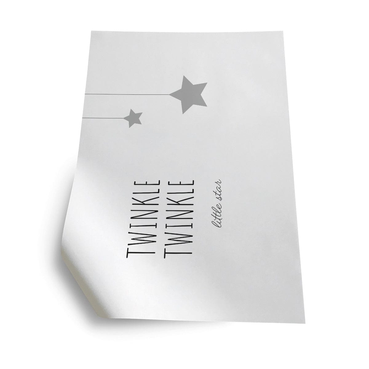 INCADO Poster Πόστερ Twinkle Twinkle Ασπρό 40x50 cm INCADO