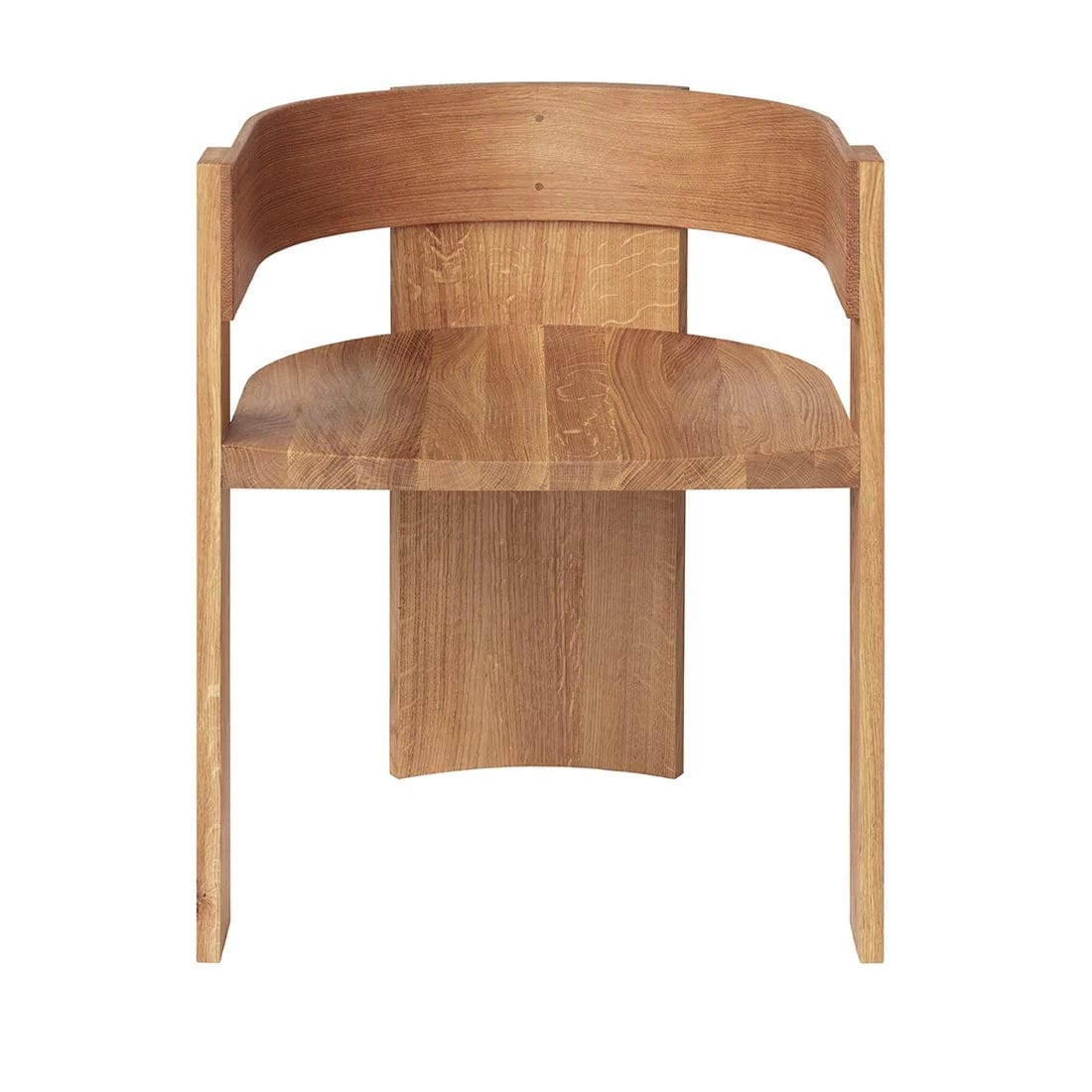 KRISTINA DAM studio Πολυθρόνα Καρέκλα Collector Solid Φυσικό Μασίφ Ξύλο Βελανιδιάς W57xL51xH72xSD49xSH46 cm Kristina Dam Studio