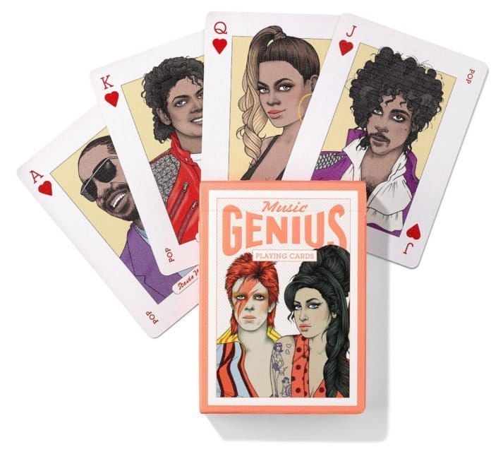 Hintsdeco Books Επιτραπέζιο Παιχνίδι Τράπουλα MUSIC playing Cards Πολύχρωμο 6.7x1.9x9.2 cm Hintsdeco