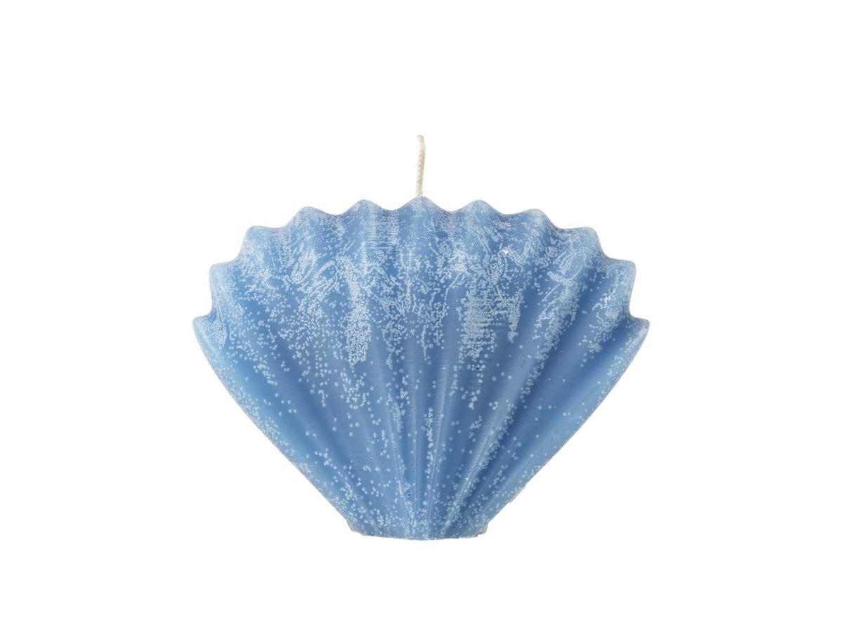 Broste Copenhagen Κεριά Seashell Διακοσμητικό Κερί Μπλε, W15XL6XH10CM Broste Copenhagen