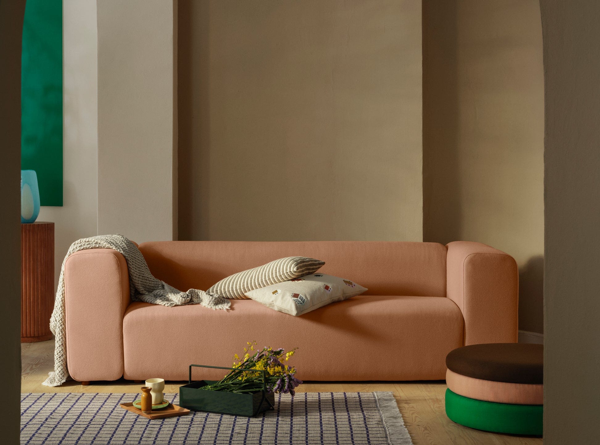 Broste Copenhagen Κάλλυμα Μαξιλαριού Κάλυμμα Μαξιλαριού "HOUSE" Βαμβακερό Πολύχρωμο W40XL60CM Broste Copenhagen