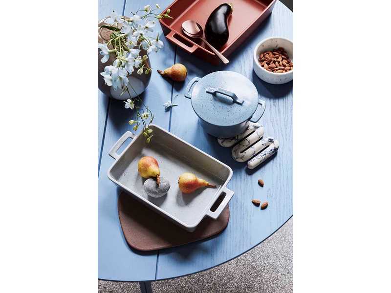 Broste Copenhagen Σκεύος Κουζίνας HASLE' Πυρίμαχο σκεύος Stoneware Μπλε Γρανίτης 43x26 cm Broste Copenhagen