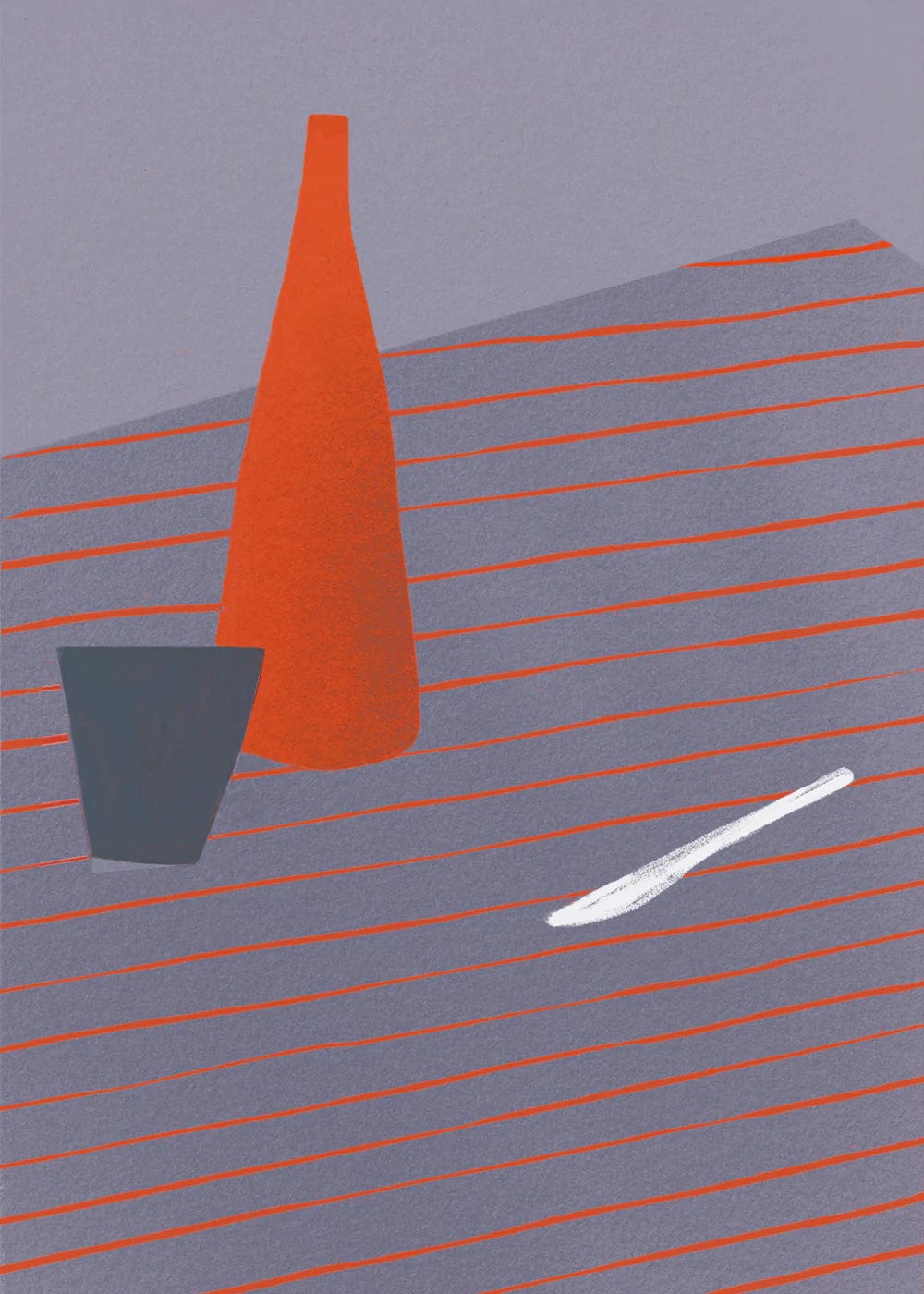 PAPER COLLECTIVE Poster Πόστερ, SDO 02, Μπλε/Πορτοκαλί, 50x70, Sustainable Paper, PAPER COLLECTIVE