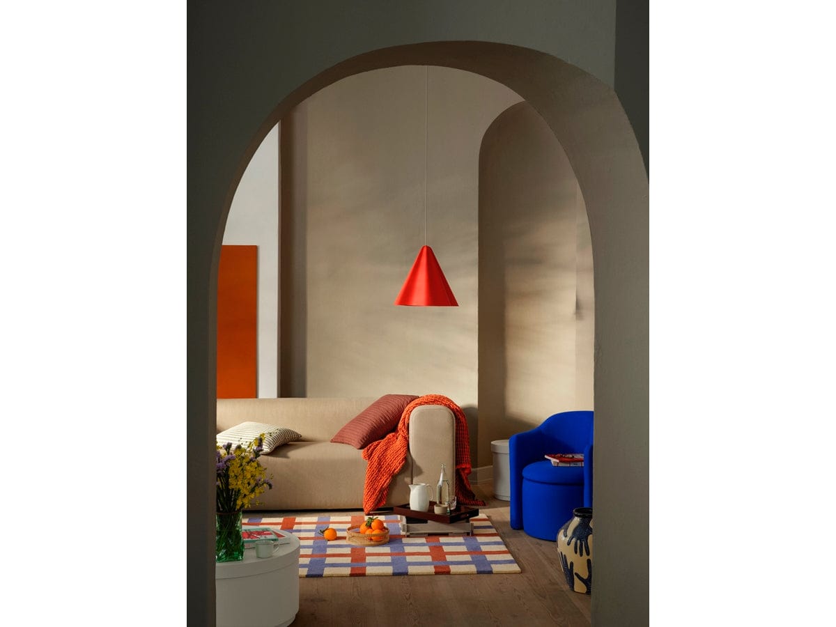 Broste Copenhagen Φωτιστικό οροφής Φωτιστικό PENDANT Σιδερένιο Πορτοκαλί/Κόκκινο Ø30XH29 cm Broste Copenhagen