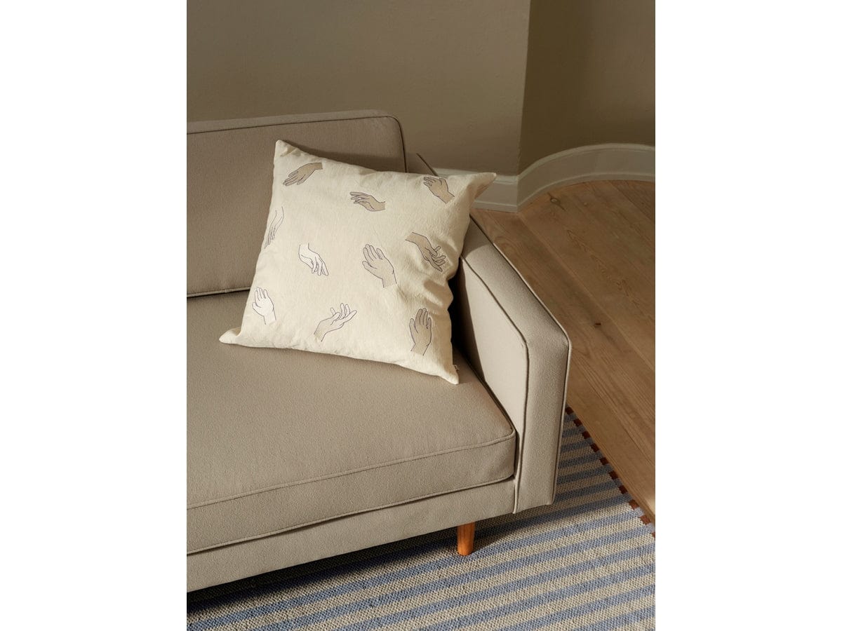 Broste Copenhagen Χαλί Χαλί LAMEL Βαμβακερό Μπλε/Ανοιχτό Γκρι W70xL140 cm Broste Copenhagen