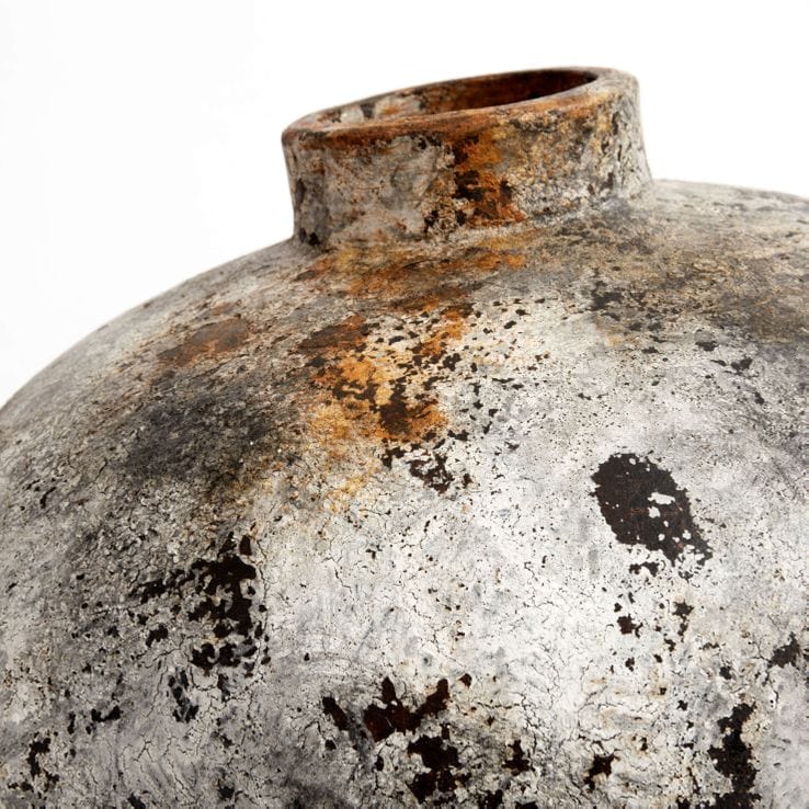 MUUBS ΒΑΖΟ ΔΑΠΕΔΟΥ Βάζο Δαπέδου JAR ECHO 80 - RUST GREY Τερακότα  Ø45XH80cm MUUBS