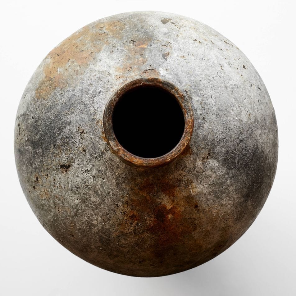 MUUBS ΒΑΖΟ ΔΑΠΕΔΟΥ Βάζο Δαπέδου JAR ECHO 80 - RUST GREY Τερακότα  Ø45XH80cm MUUBS