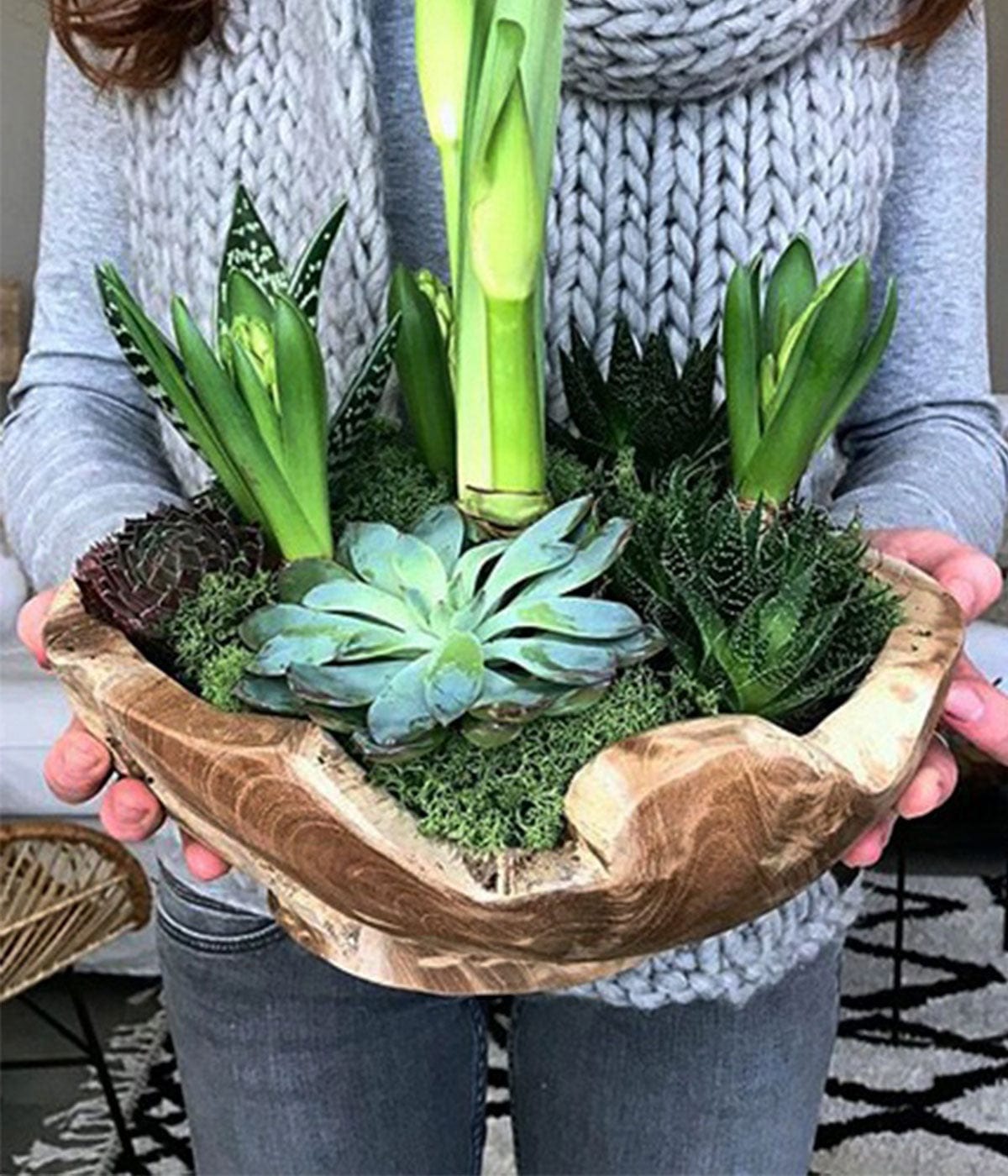 MUUBS Διακοσμητικo Μπολ Διακοσμητικό Μπολ Rustic Teak 40 Ξύλινο Φυσικό Ø40xH8 cm MUUBS