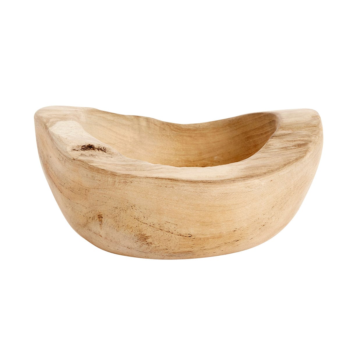MUUBS Διακοσμητικo Μπολ Μπολ Rustic 13 Φυσικό Ξύλο Teak Ø13H7 cm MUUBS