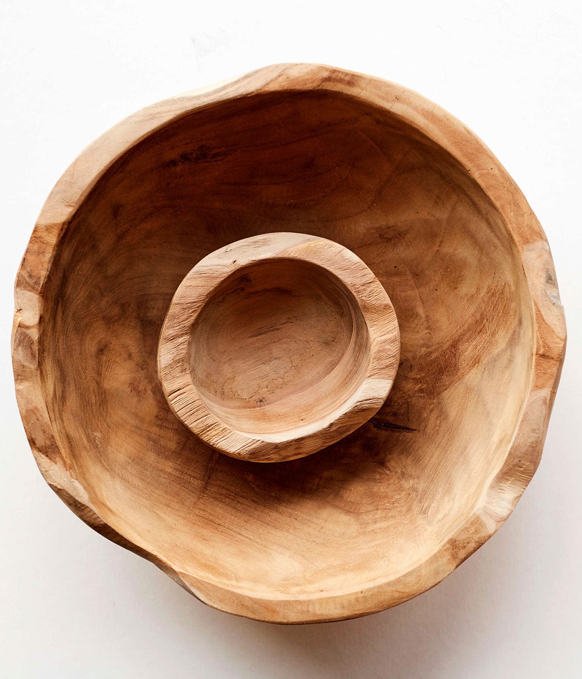 MUUBS Διακοσμητικo Μπολ Μπολ Rustic 13 Φυσικό Ξύλο Teak Ø13H7 cm MUUBS