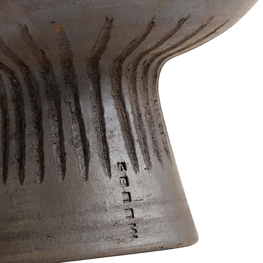 MUUBS Διακοσμητικo Μπολ Fire S Διακοσμητικό Δοχείο Καφέ/Μαύρο, H12 Ø18cm MUUBS