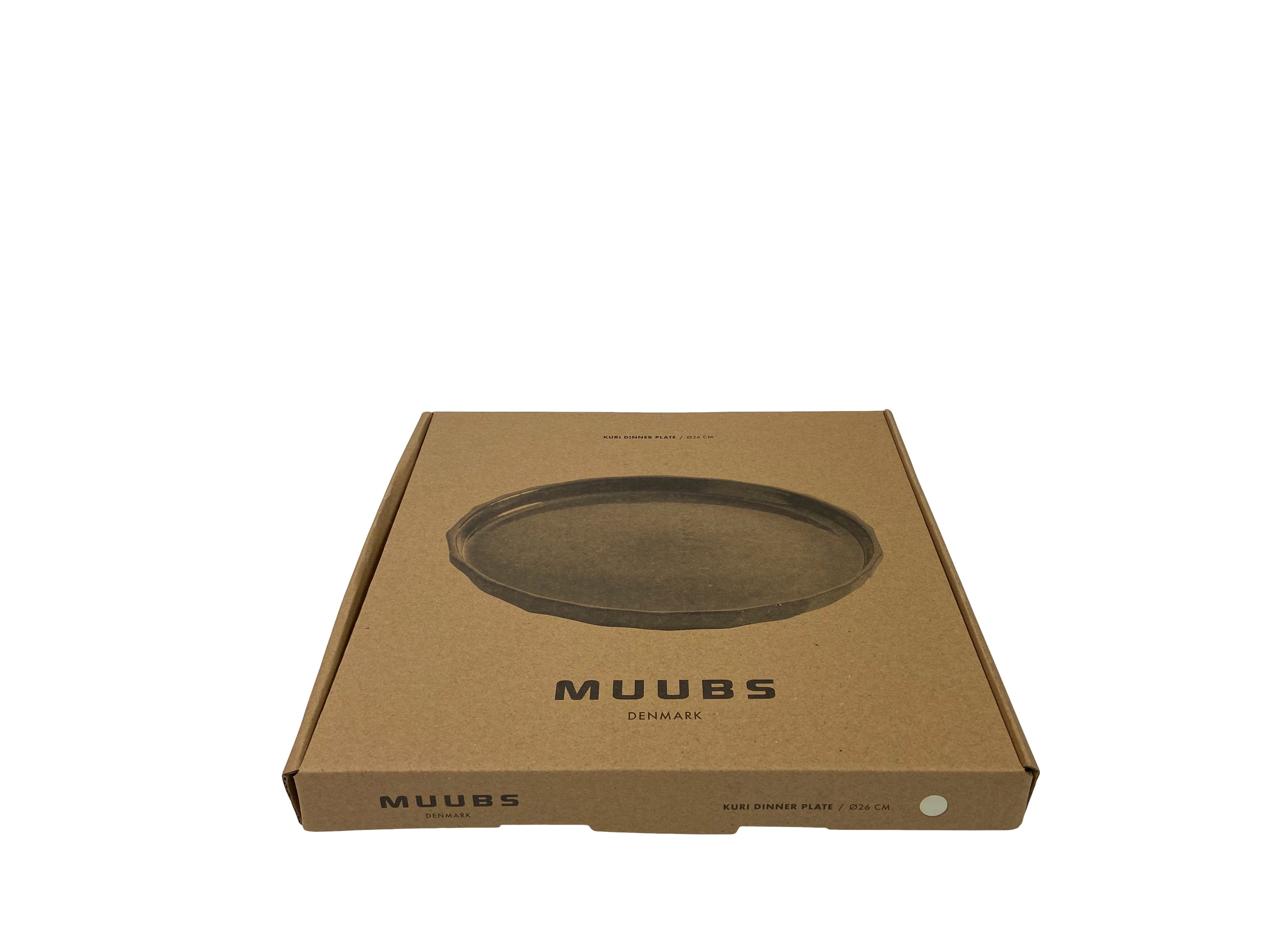 MUUBS Πιάτο Πιάτο Φαγητού Κεραμικό Kuri Υπόλευκο Ø26xH2,5 cm MUUBS