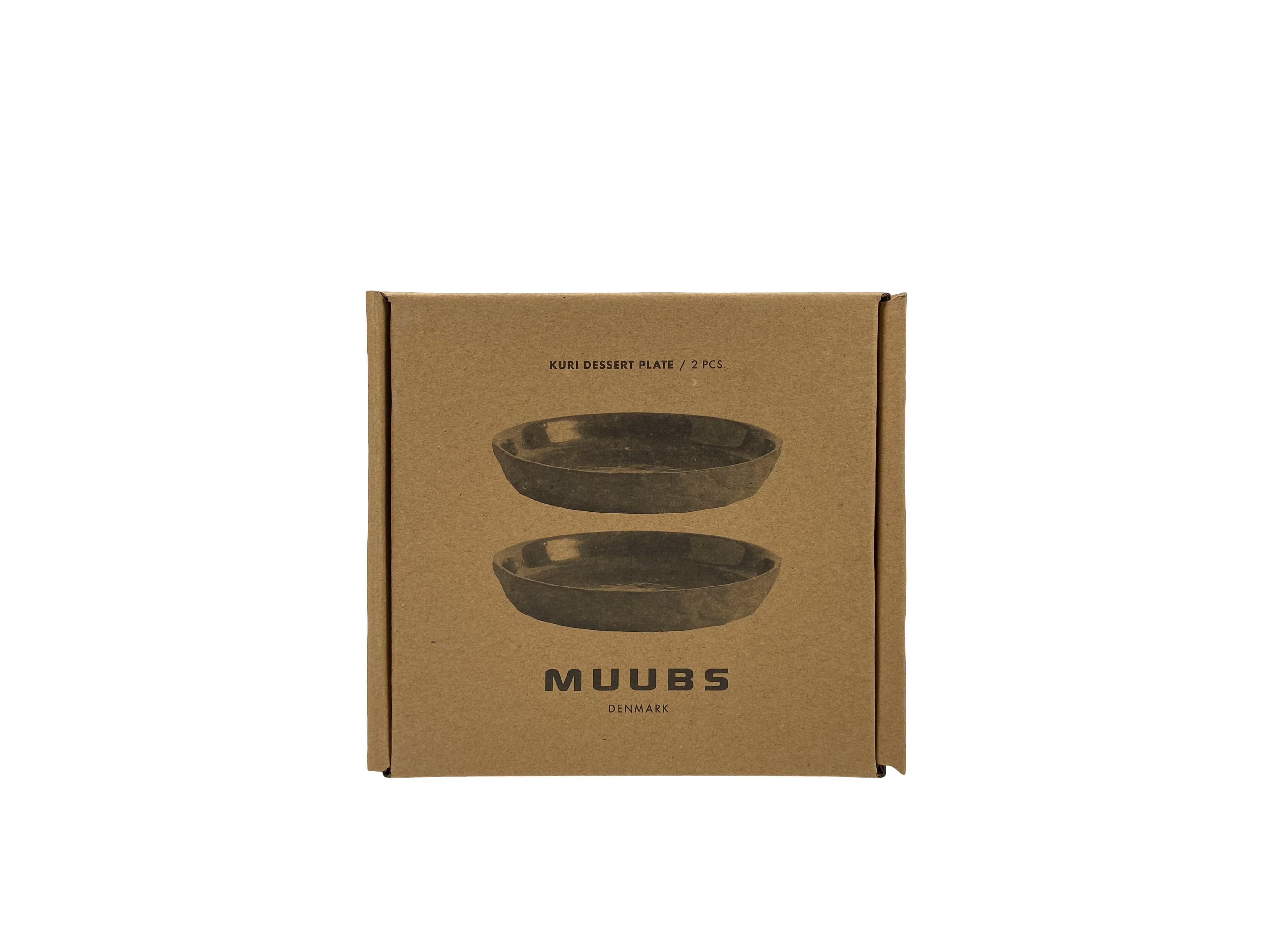 MUUBS Πιάτο Πιάτο Γλυκού Κεραμικό Kuri Σκούρο Γκρι-Μαύρο Ø16XH2,5 CM MUUBS