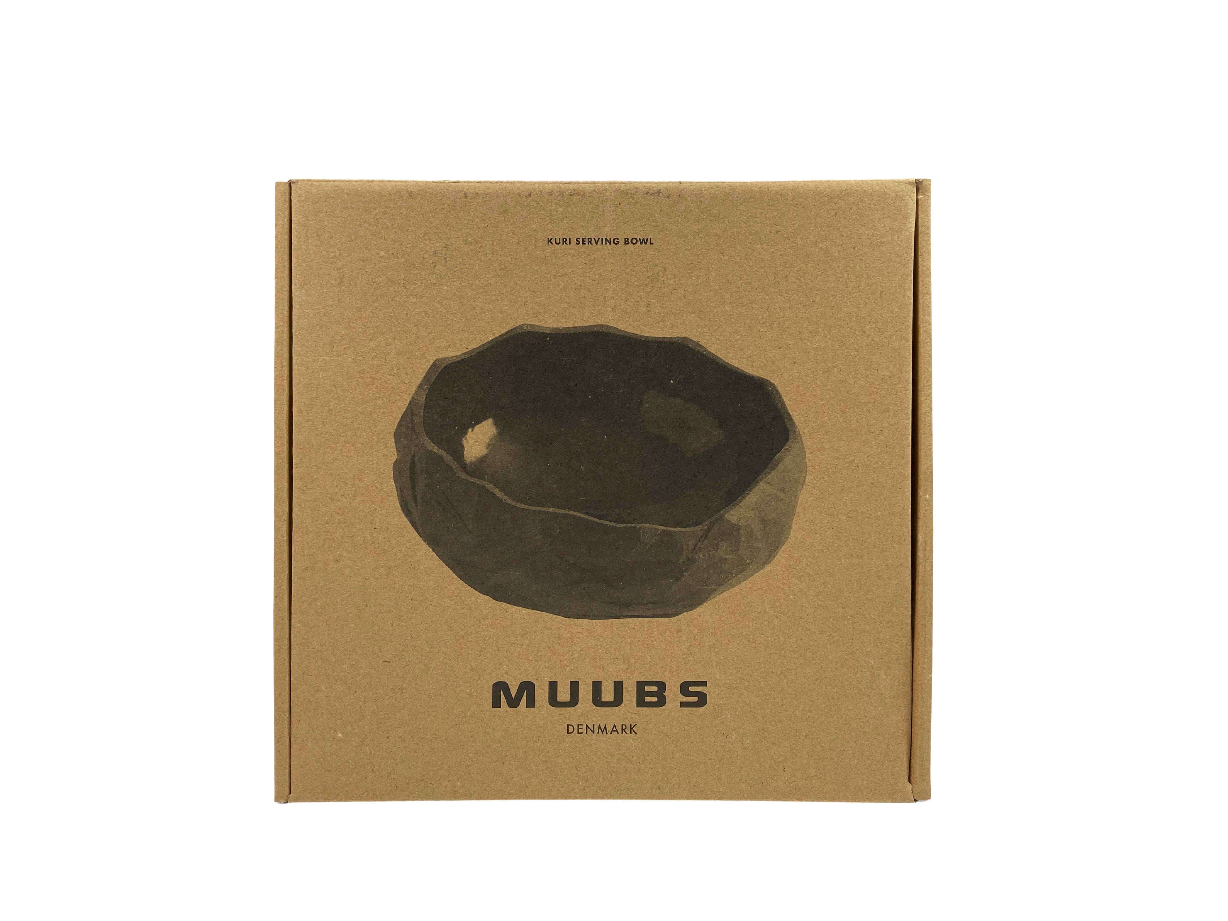 MUUBS Μπολ Kuri Κεραμικό Μπολ-Σαλατιέρα Σκούρο Γκρι-Μαύρο, Ø25xH12 cm MUUBS