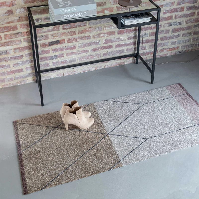 METTE DITMER Χαλί Χαλί LINEA Συνθετικό Γκρεζ/Κρεμ/Ροζ 70x150 cm METTE DITMER