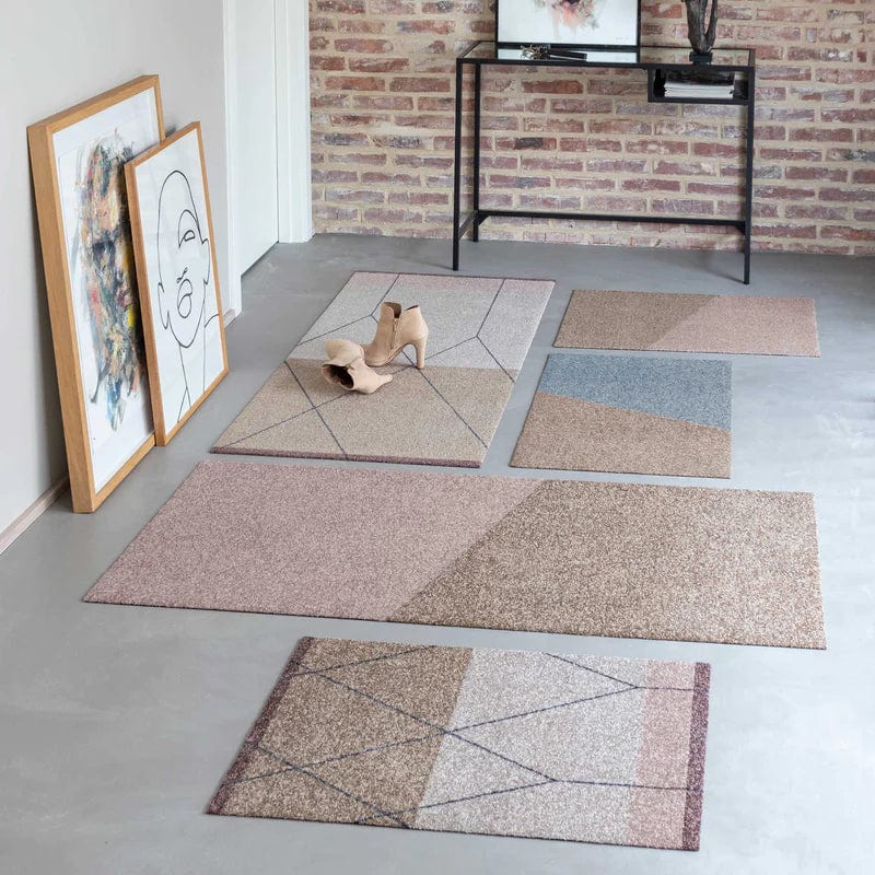 METTE DITMER Χαλί Χαλί LINEA Συνθετικό Γκρεζ/Κρεμ/Ροζ 55x80 cm METTE DITMER