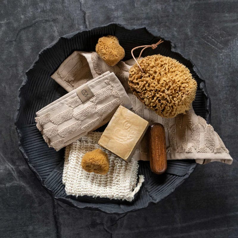 METTE DITMER Διακοσμητικό Μπολ Διακοσμητικό Μπολ Patchwork Πέτρα Ρητίνης Μαύρο Ø35xH 9 cm METTE DITMER