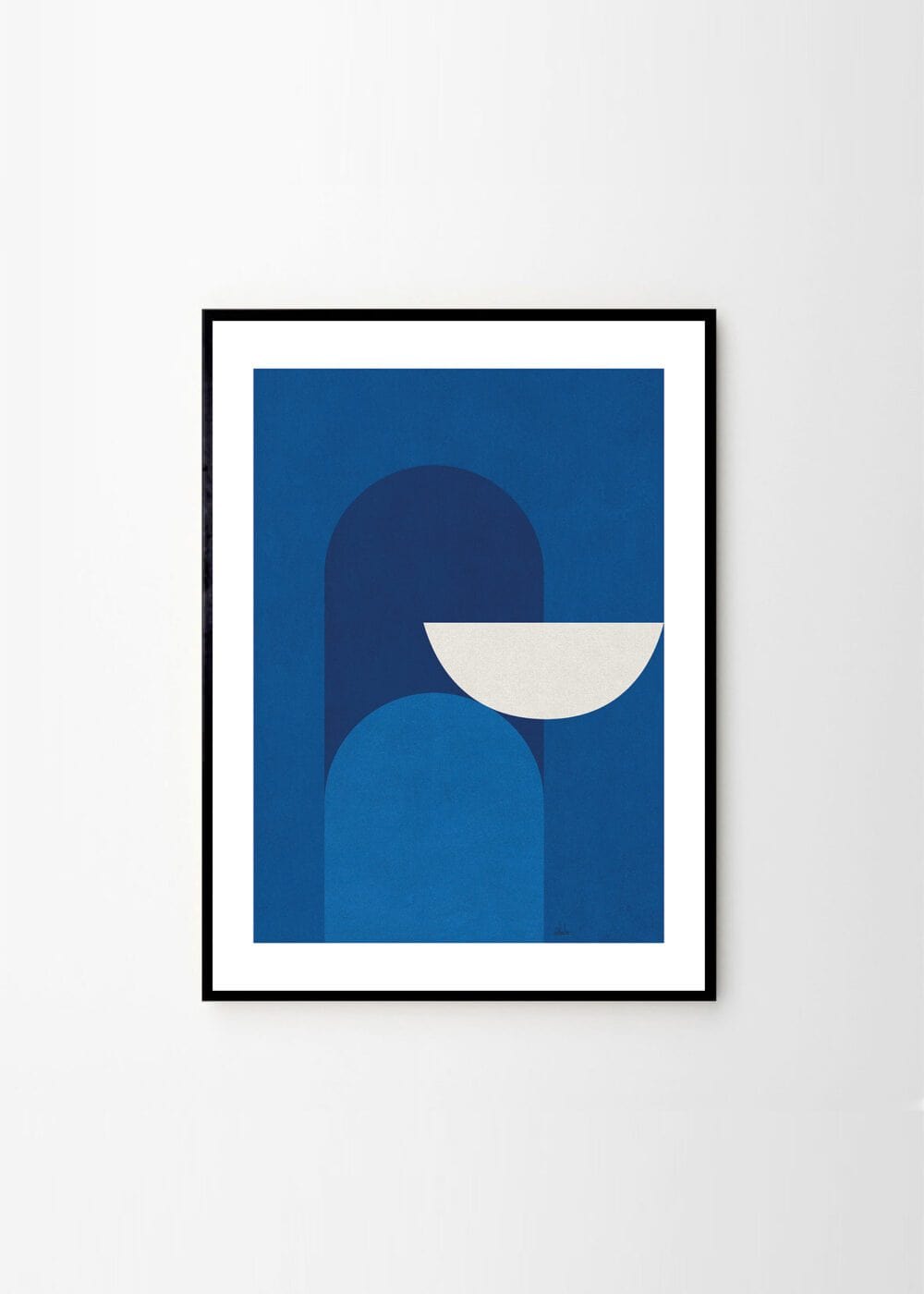 THE POSTER CLUB Poster Πόστερ, Alexandra Papadimouli, Abstract Blue (30x40cm), Μπλε, Sustainable Paper,THE POSTER CLUB