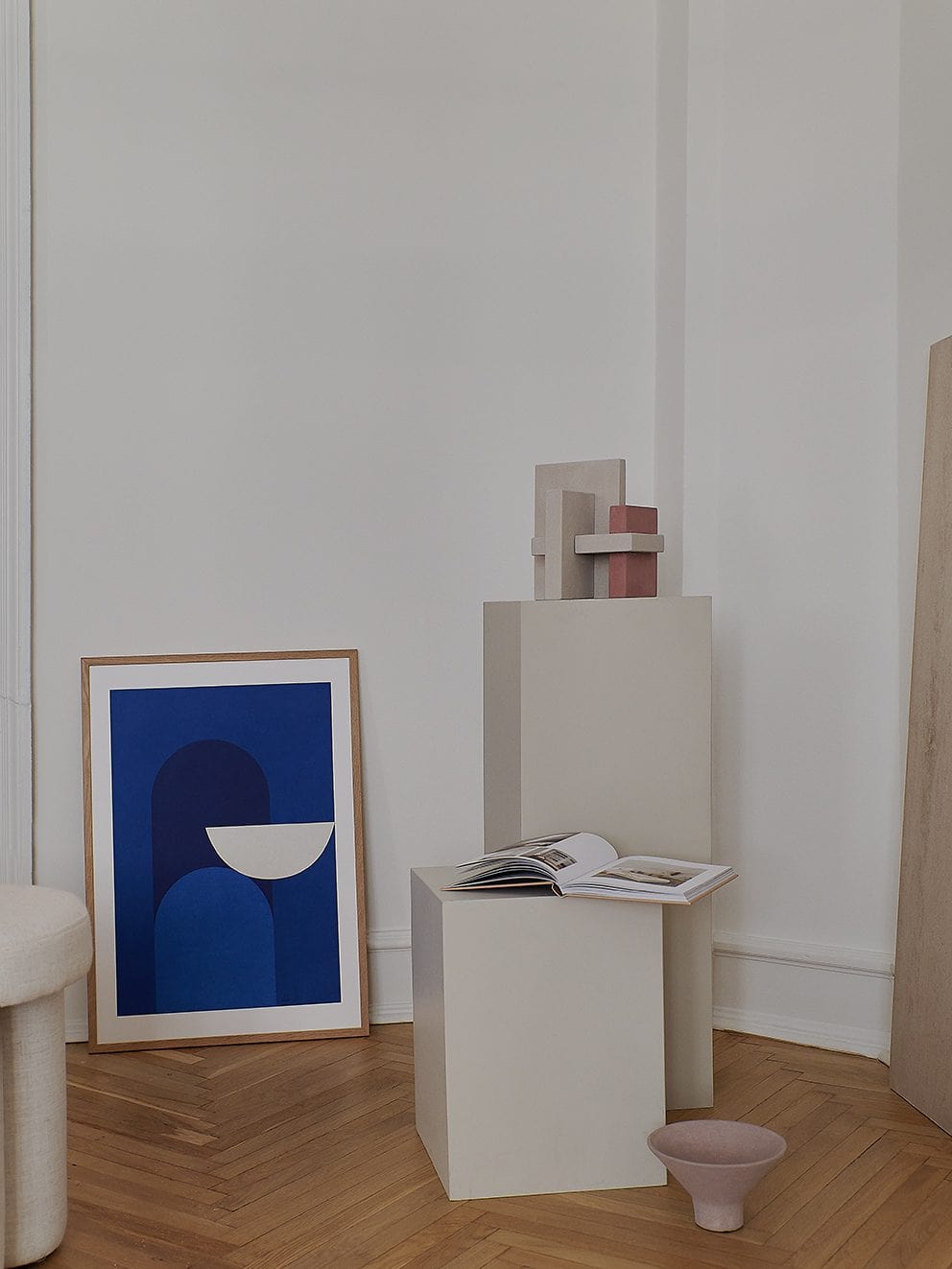 THE POSTER CLUB Poster Πόστερ, Alexandra Papadimouli, Abstract Blue (30x40cm), Μπλε, Sustainable Paper,THE POSTER CLUB