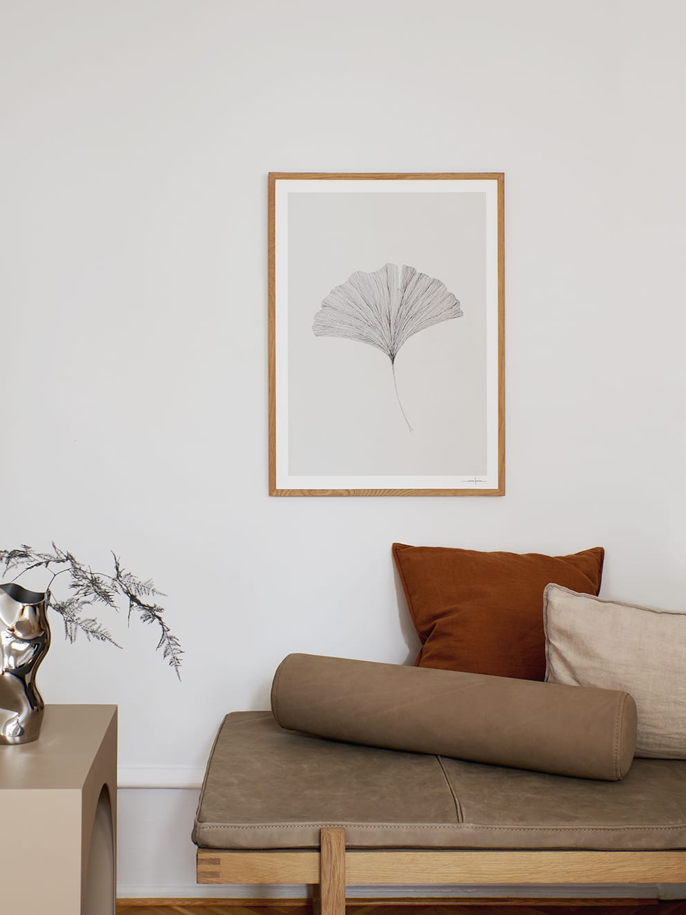 THE POSTER CLUB Poster Πόστερ, Ginkgo Leaf, Ana Frois, (40x50) cm, Μαύρο/Εκρού, Sustainable Paper, THE POSTER CLUB