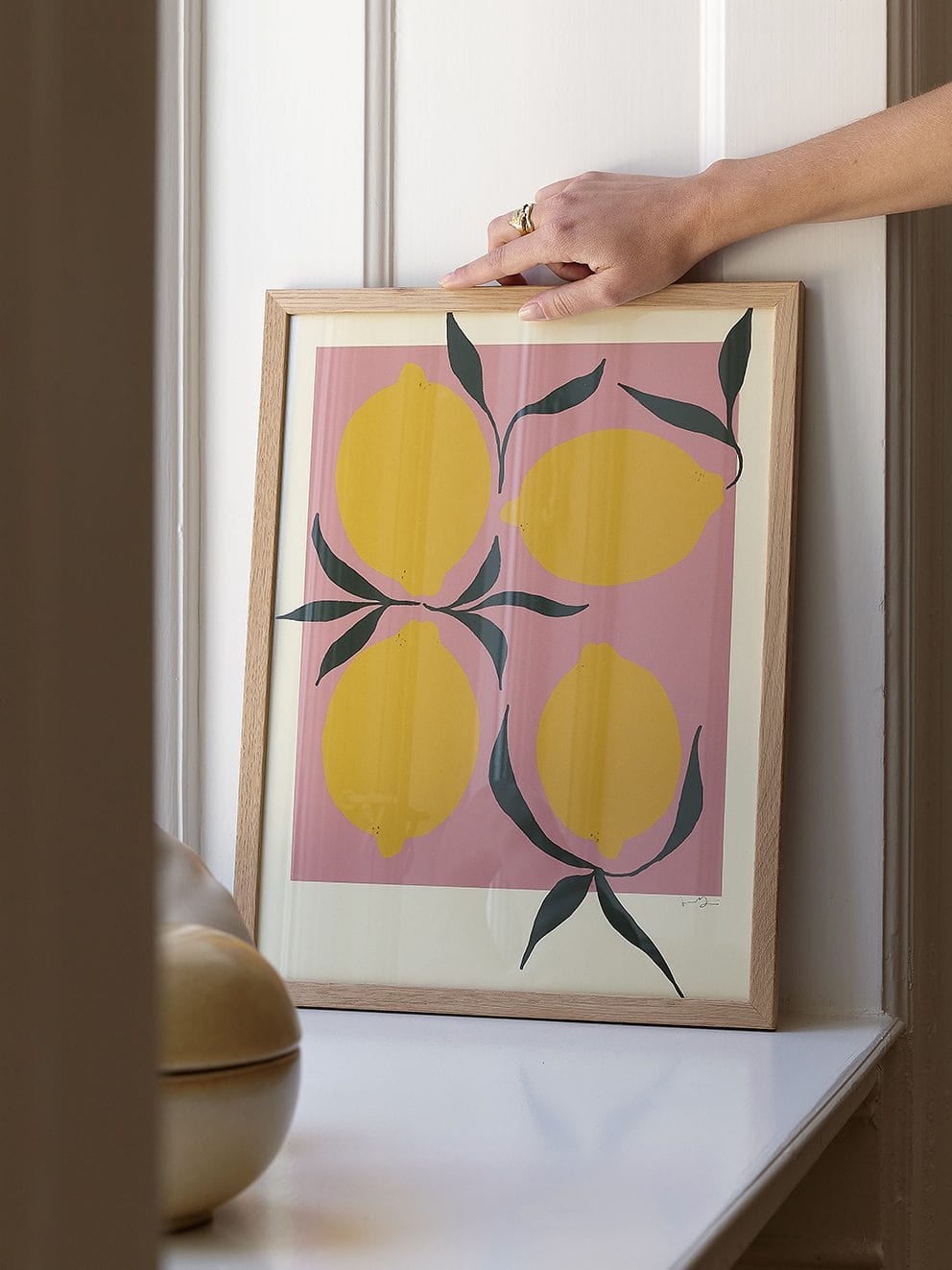 THE POSTER CLUB Poster Πόστερ, Pink Lemon, Anna Mörner, (50x70) cm, Κίτρινο, Sustainable Paper,THE POSTER CLUB