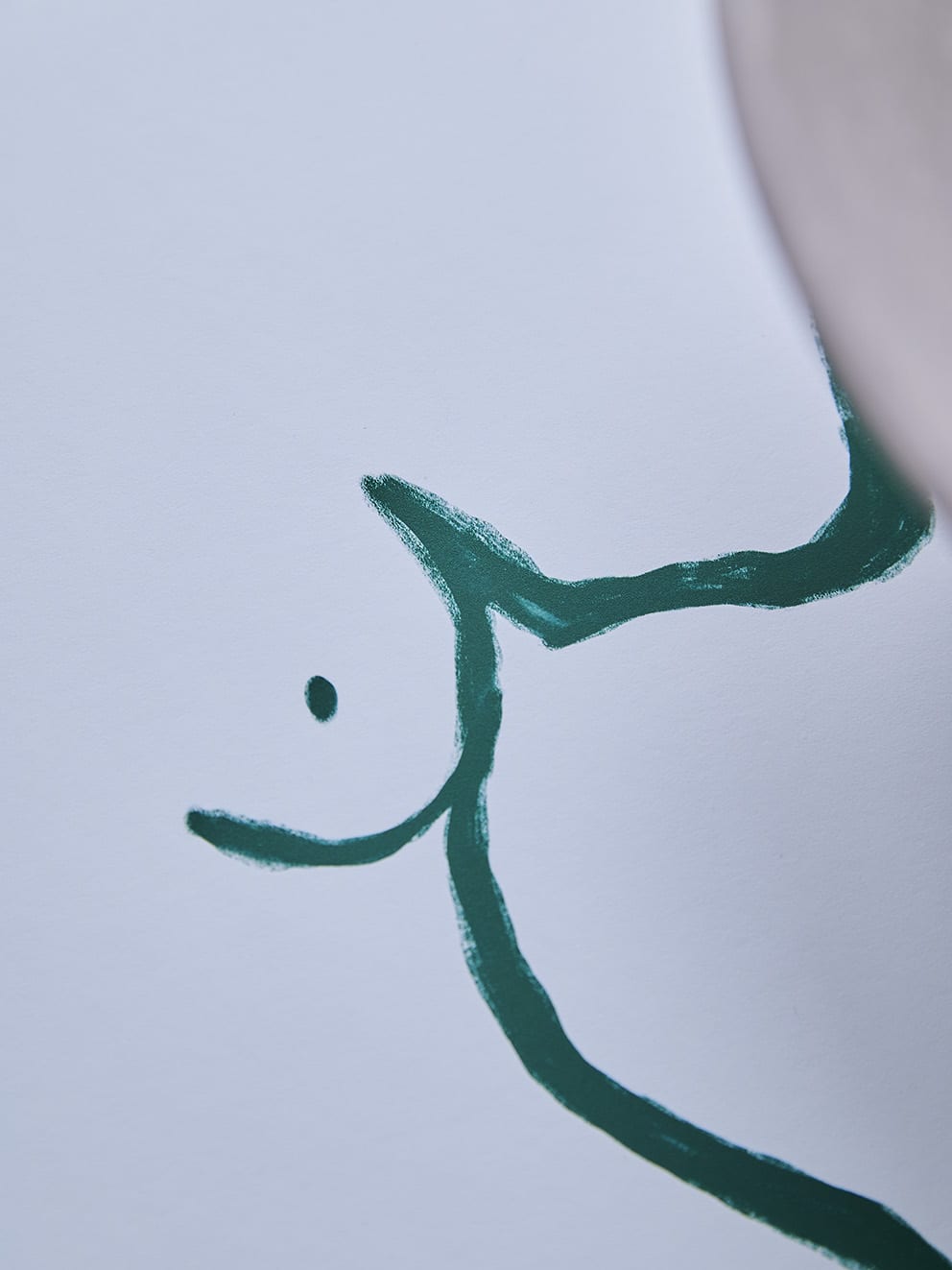 THE POSTER CLUB Poster Πόστερ, Statue, Anna Mörner, (30x40) cm, Άσπρο/Πράσινο,  Sustainable Paper,THE POSTER CLUB