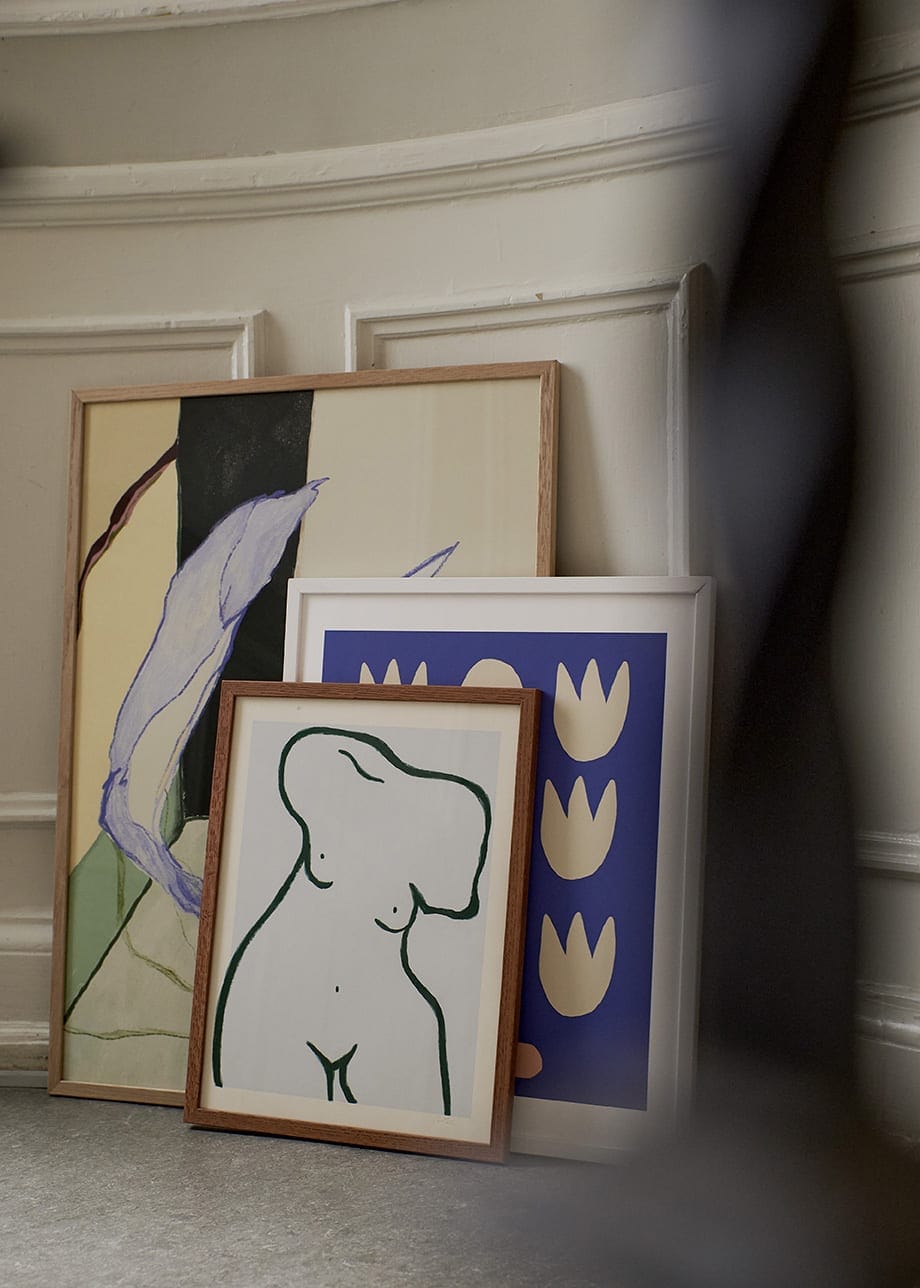 THE POSTER CLUB Poster Πόστερ, Statue, Anna Mörner, (30x40) cm, Άσπρο/Πράσινο,  Sustainable Paper,THE POSTER CLUB