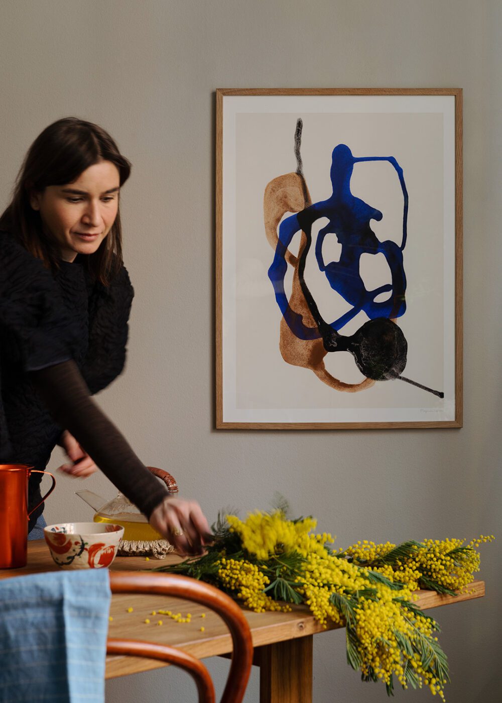 THE POSTER CLUB Poster Πόστερ Float (50x70) cm by Berit Mogensen Lopez Μπλε/Καφέ Sustainable Paper THE POSTER CLUB