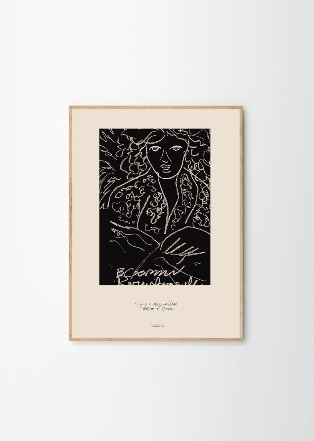 THE POSTER CLUB Poster Πόστερ, Woman With A Book, By Garmi, (30x40) cm, Μαύρο, Sustainable Paper, THE POSTER CLUB