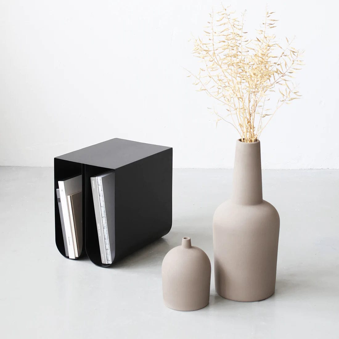 KRISTINA DAM studio Βάζο Βάζο, Dome, Small, Ø14XH20CM, Γκρεζ, Τερακότα, KRISTINA DAM studio
