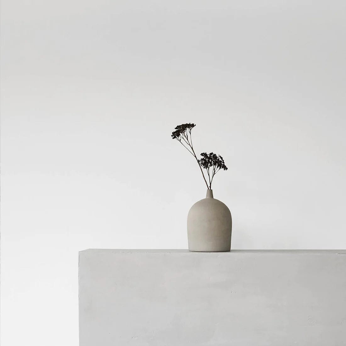 KRISTINA DAM studio Βάζο Βάζο, Dome, Small, Ø14XH20CM, Γκρεζ, Τερακότα, KRISTINA DAM studio