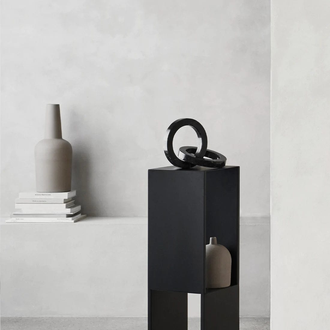 KRISTINA DAM studio Βάζο Βάζο, Dome - Large, Ø18XH49CM, Γκρεζ, Τερακότα, KRISTINA DAM studio