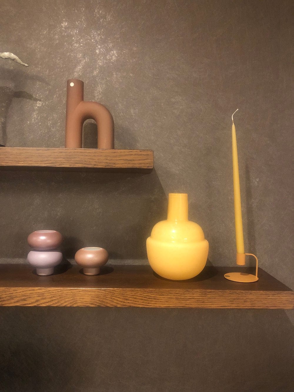 Broste Copenhagen Κεριά Διακοσμητικά Κεριά Τarered, Σετ 4τμχ,  Κίτρινο, Ø2,2X38x10,5, Broste Copenhagen