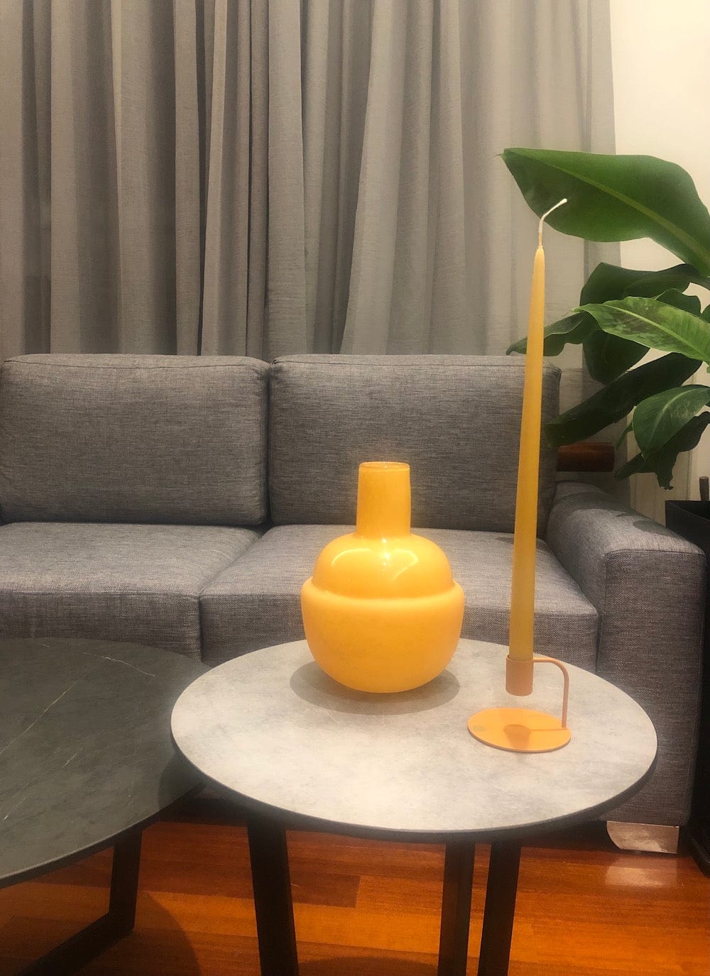 Broste Copenhagen Κεριά Διακοσμητικά Κεριά Τarered, Σετ 4τμχ,  Κίτρινο, Ø2,2X38x10,5, Broste Copenhagen