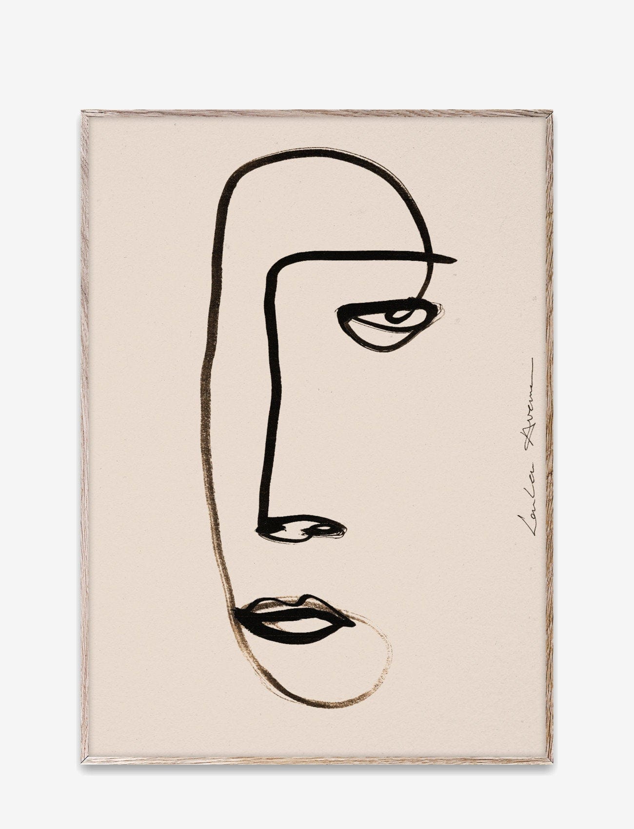 PAPER COLLECTIVE Poster Πόστερ, Serious Dreamer, Μπεζ/Μαύρο, 50x70, Sustainable Paper, PAPER COLLECTIVE