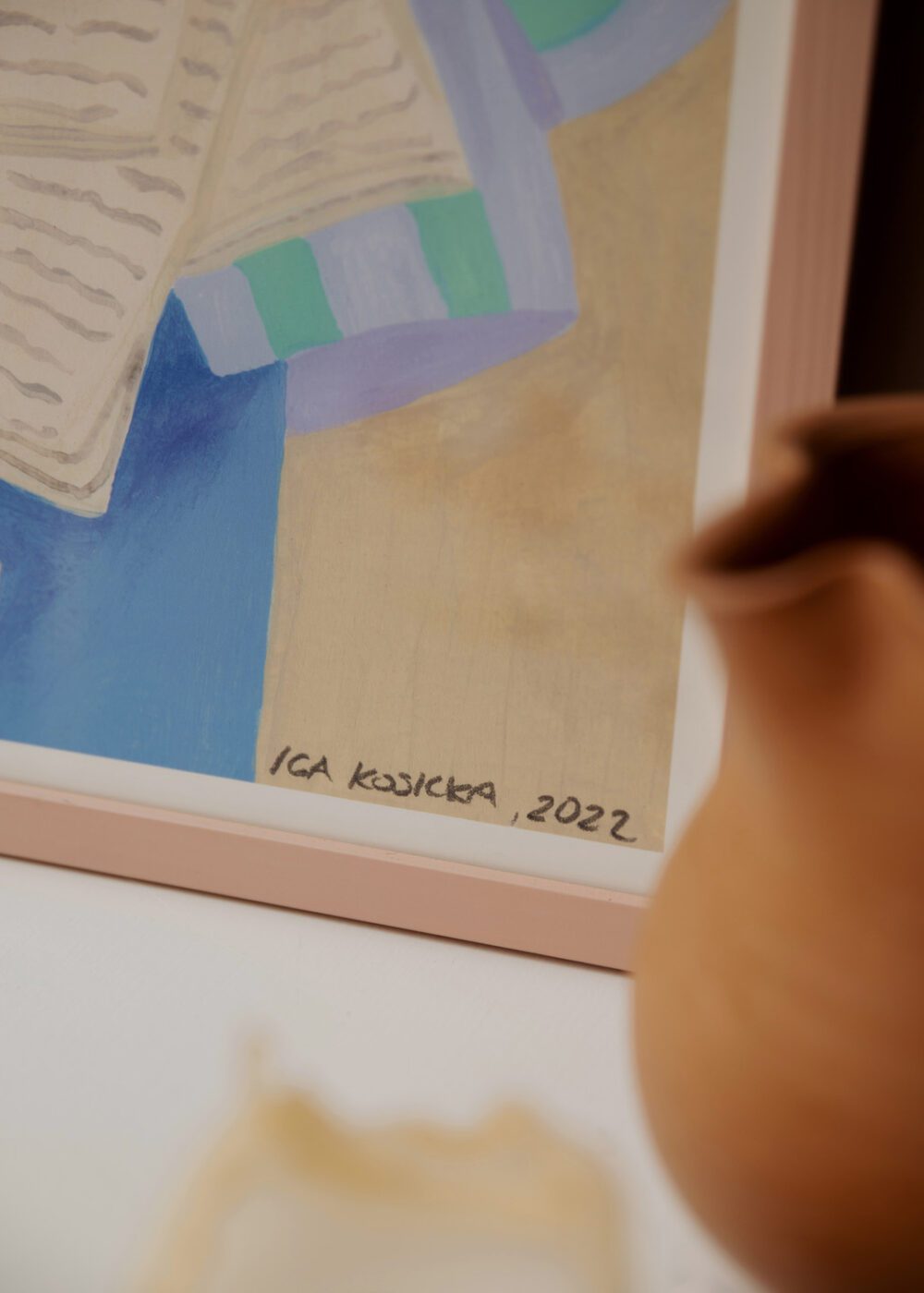 THE POSTER CLUB Poster Πόστερ Love Letters Iga Kosicka (30x40) cm Μοβ/Γαλαζοπράσινο Sustainable Paper THE POSTER CLUB