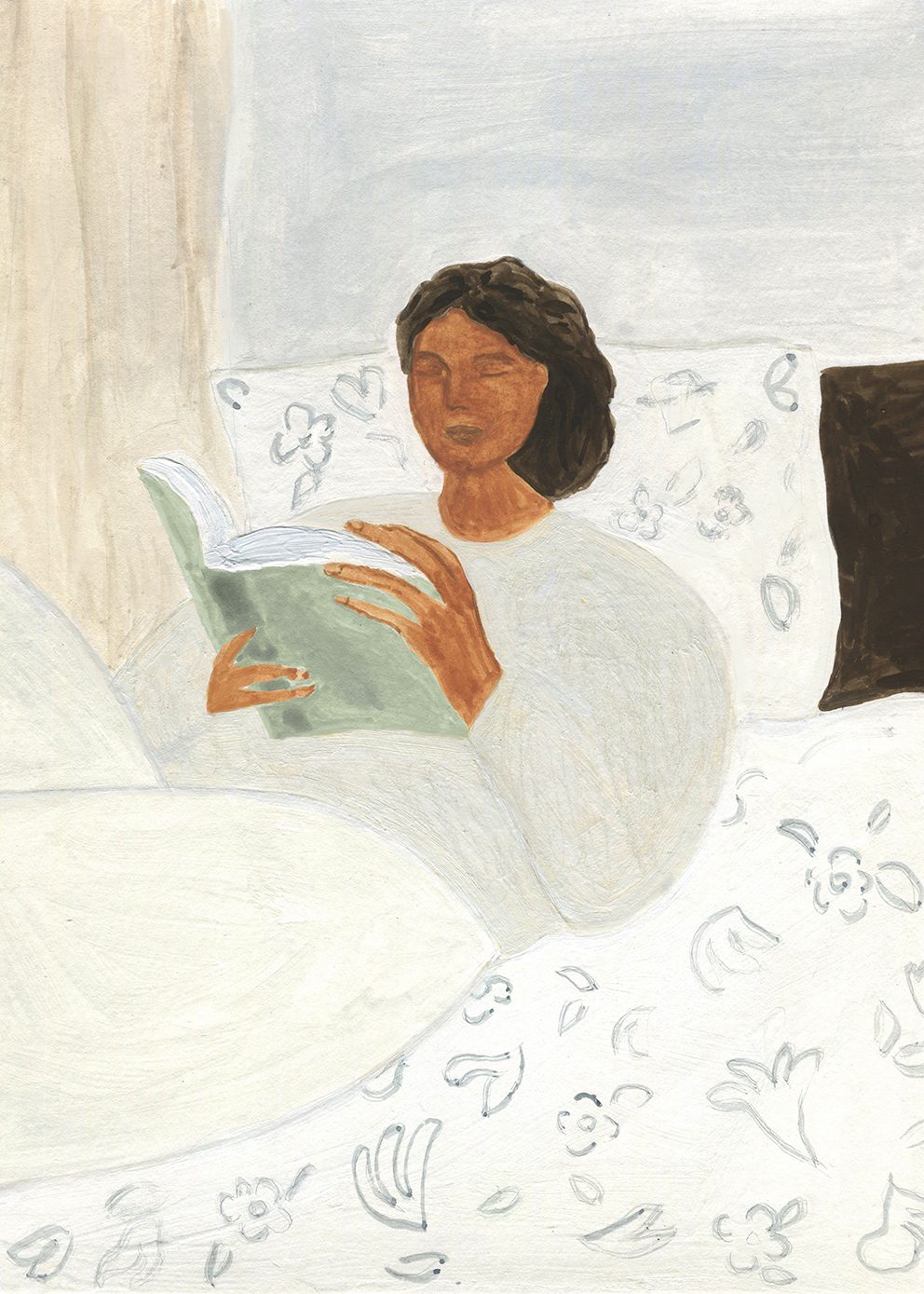 THE POSTER CLUB Poster Πόστερ,Isabelle Vandeplassche, Morning Read (50x70) cm, Υπόλευκο Sustainable Paper, THE POSTER CLUB