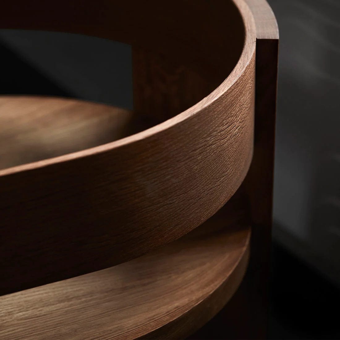 KRISTINA DAM studio Πολυθρόνα Καρέκλα Collector Solid Φυσικό Μασίφ Ξύλο Βελανιδιάς W57xL51xH72xSD49xSH46 cm Kristina Dam Studio