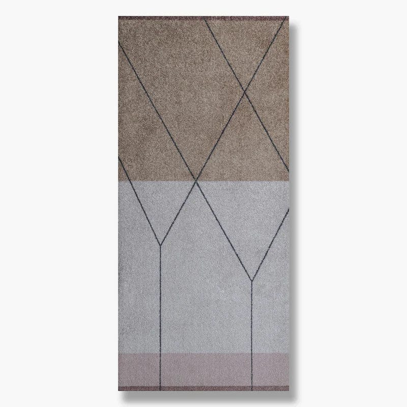 METTE DITMER Χαλί Χαλί LINEA Συνθετικό Γκρεζ/Κρεμ/Ροζ 70x150 cm METTE DITMER