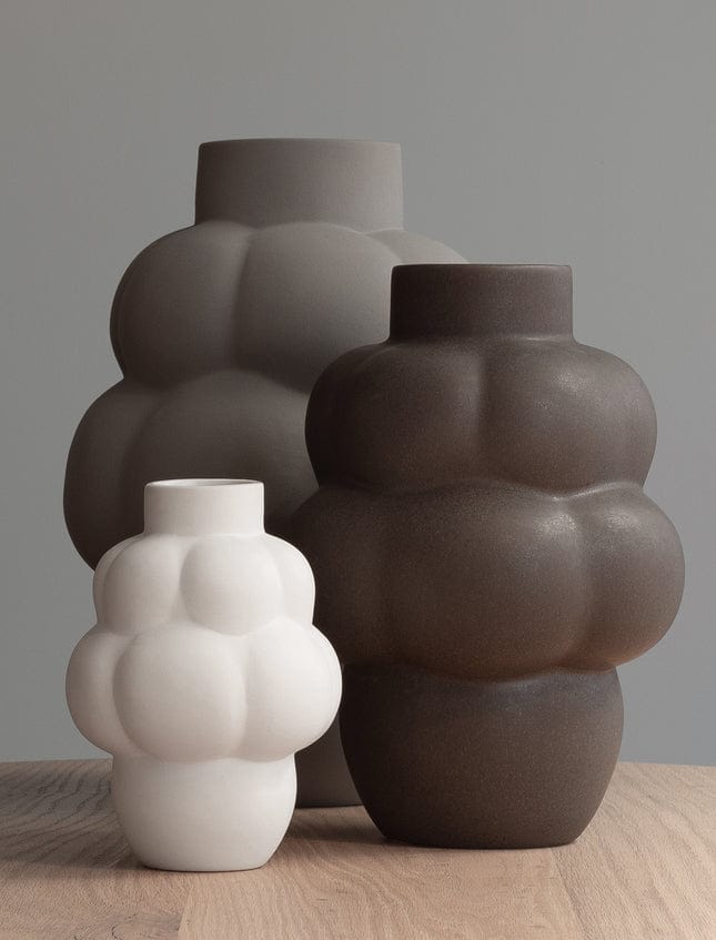 LOUISE ROE Βάζο Βάζο Ceramic Balloon 04 Κεραμικό Mud Καφέ Ø10-24 H32 cm LOUISE ROE