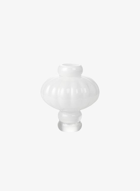 LOUISE ROE Βάζο Βάζο Balloon 08 Φυσητό Γυαλί Οπαλίνα Άσπρη Ø10-26 H30 cm LOUISE ROE