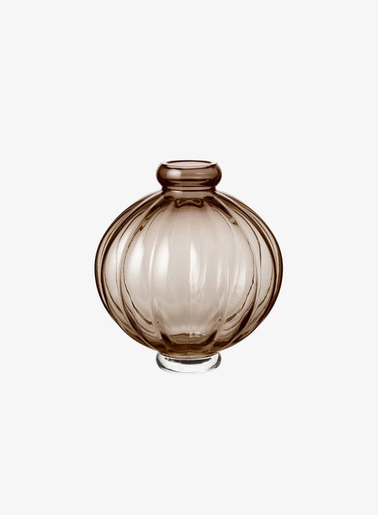 LOUISE ROE Βάζο Βάζο Balloon 01 Φυσητό Γυαλί Smoke Καφέ Ø6,5-22,5 H25 cm LOUISE