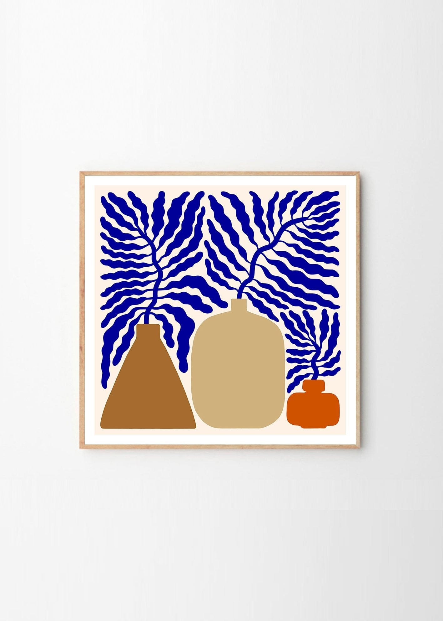 THE POSTER CLUB Poster Πόστερ, Put Me In A Vase, Linnéa Andersson, (100x100)cm, Μπλε/Καφέ , Sustainable Paper, THE POSTER CLUB